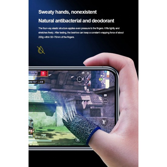 Breathable Gaming Finger Sleeve for Sensitive Mobile Touch