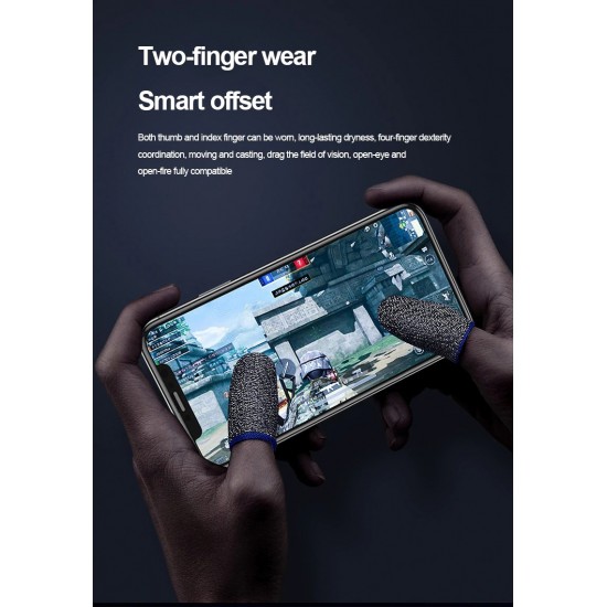 Breathable Gaming Finger Sleeve for Sensitive Mobile Touch